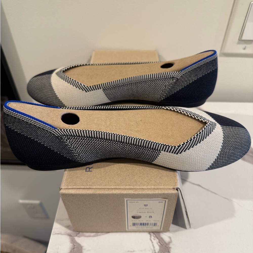 Rothy's Women's Black and White Flats - Picture 6 of 6